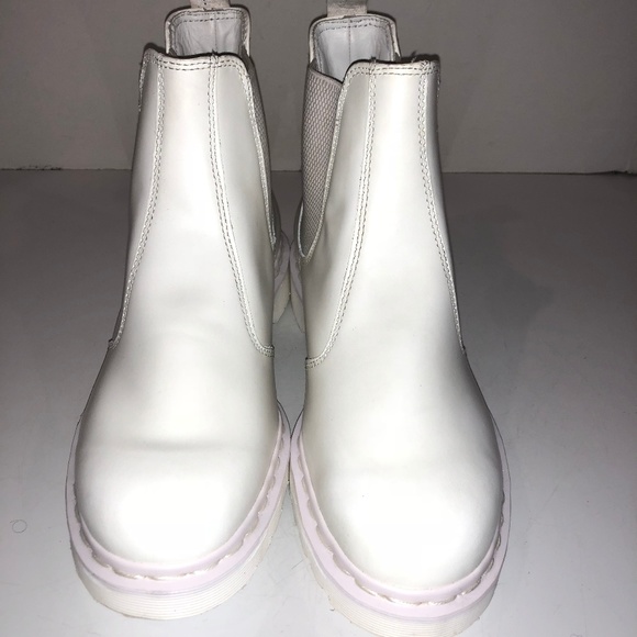 Dr. Martens | Shoes | Dr Martens Chelsea Patrick White Boots | Poshmark
